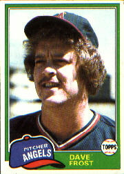 1981 Topps Baseball Cards      286     Dave Frost